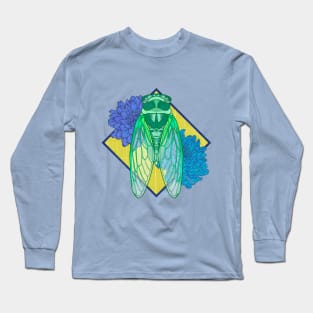 Colorful Cicada Long Sleeve T-Shirt